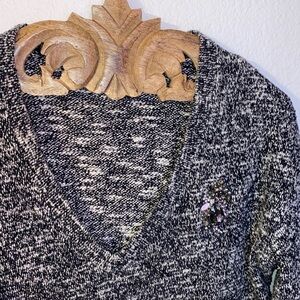 ZARA Jeweled Sweater